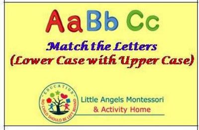 English small Letters Identification and matching with capital letters